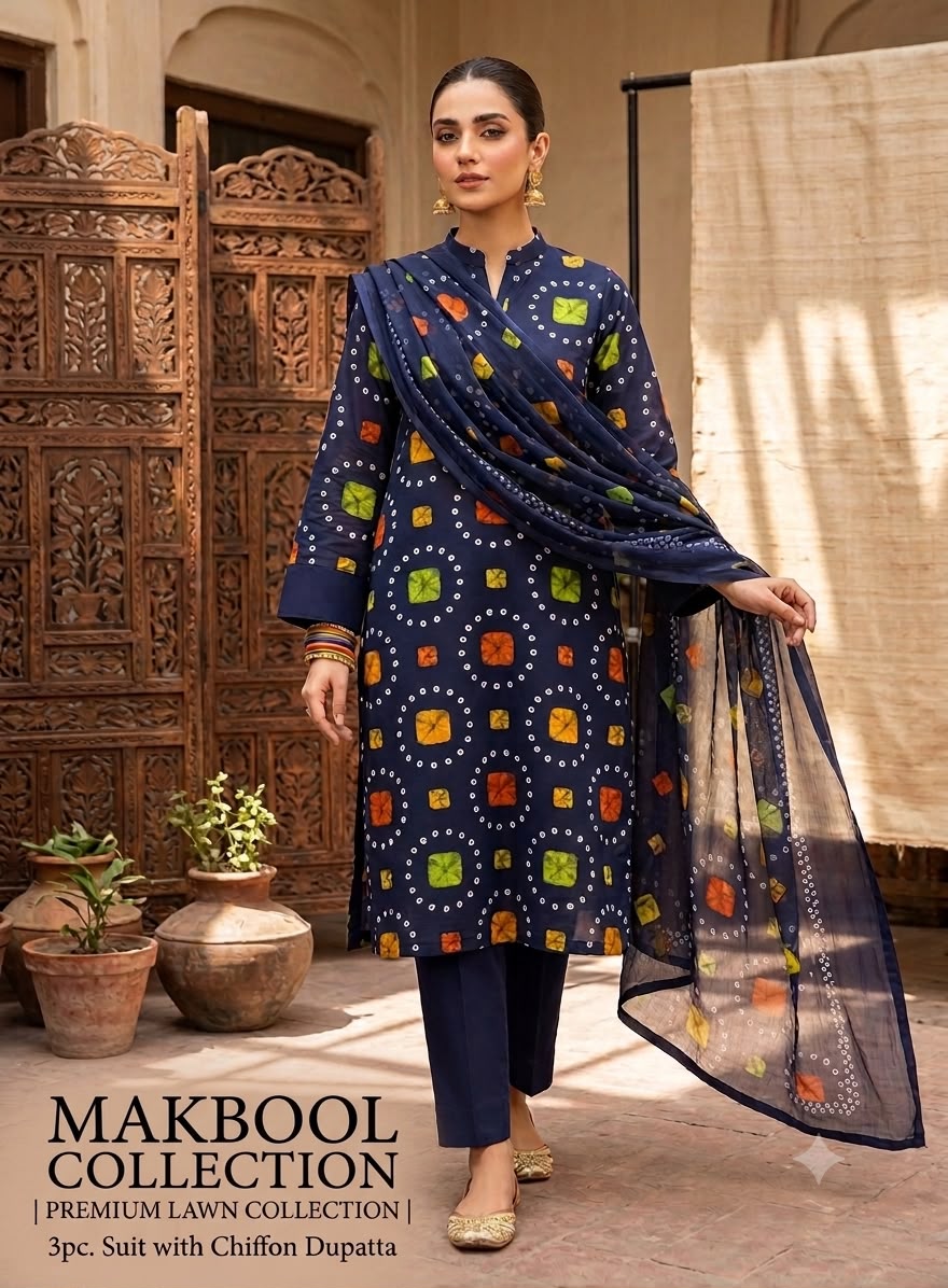 Ladies 3 PC | Chiffon Dupatta