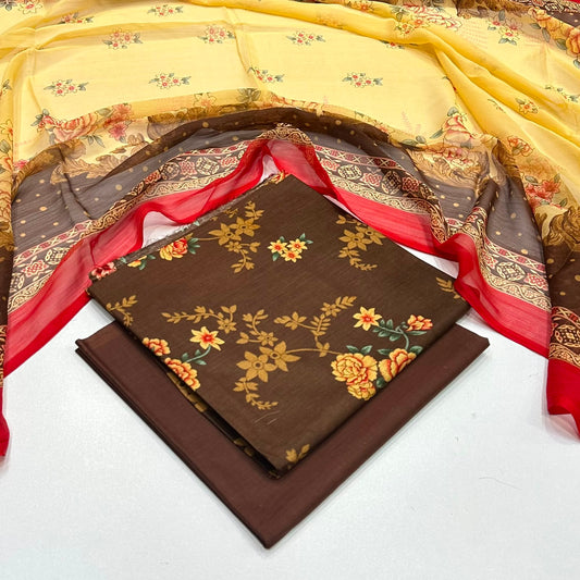 Lawn 3PC – Chiffon Dupatta – D-141
