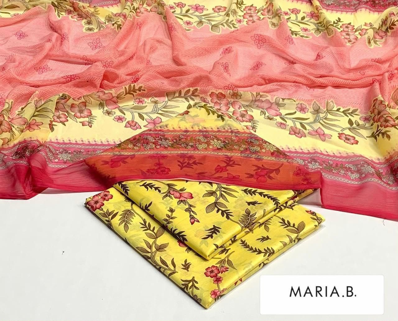 Lawn 3PC – Chiffon Dupatta – D-139
