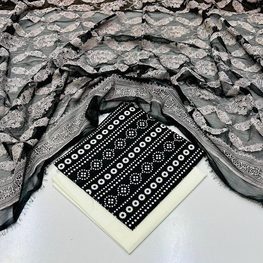 Lawn 3PC – Chiffon Dupatta – D-117
