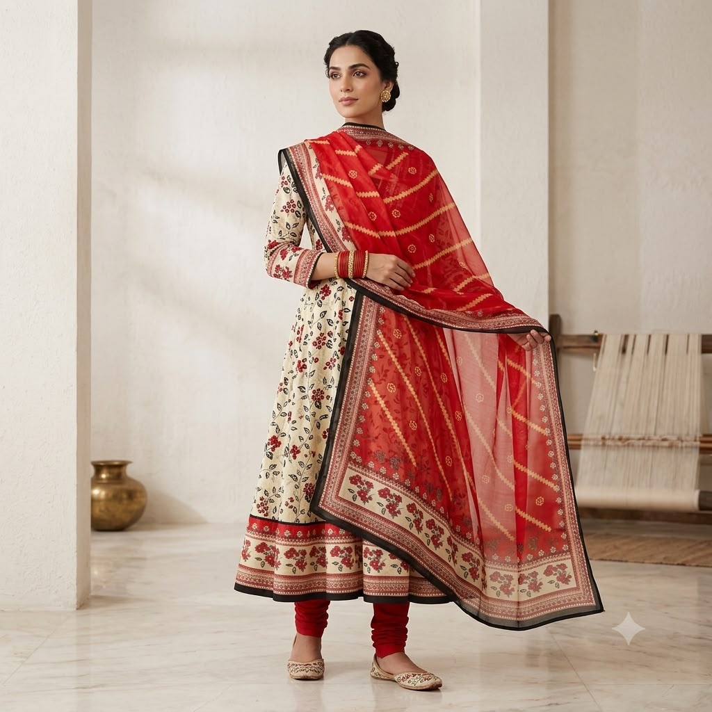 Lawn 3PC – Chiffon Dupatta – D-118