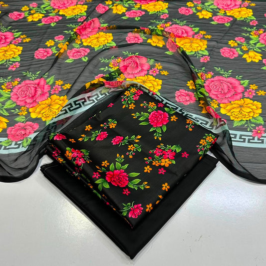 Lawn 3PC – Chiffon Dupatta – D-110