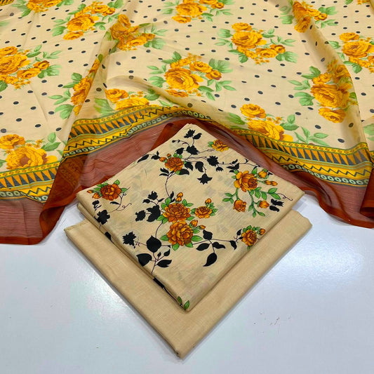 Lawn 3PC – Chiffon Dupatta – D-105